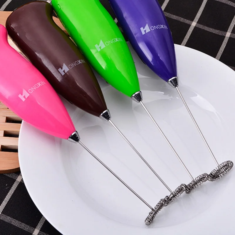 1 PC Kitchen Egg Beater Coffee Milk Drink Electric Whisk Mixer Frother Foamer Electric Mini Handle Mixer Stirrer