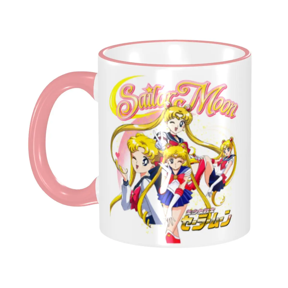 Personalisierte S-Sailors Moons Kaffeetasse DIY Schönes Mädchen Cartoon Prinzessin Keramiktasse Kreatives Geschenk