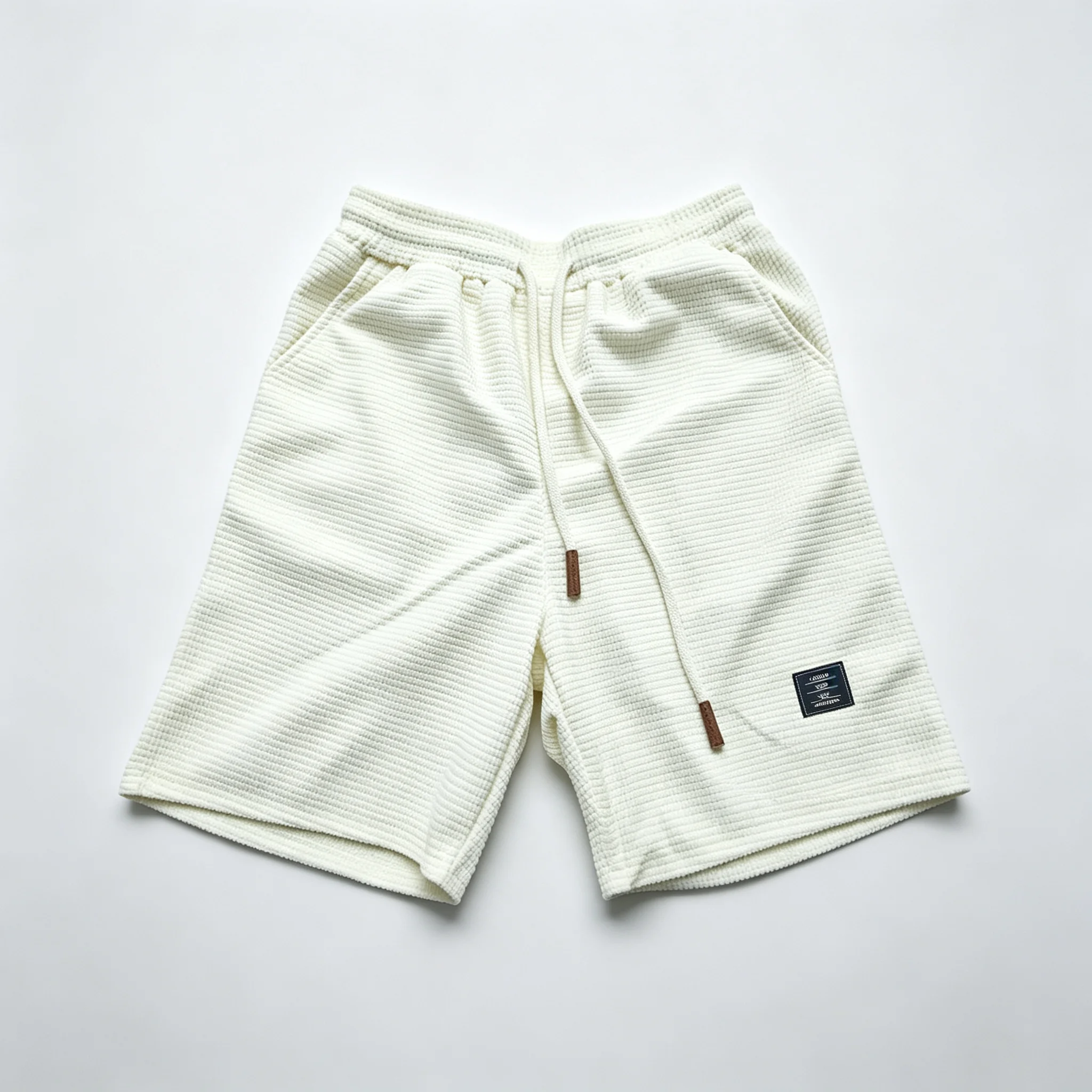 New Men Summer Heavyweight Popcorn Corduroy Five Inch Shorts Loose Fit Versatile Sport Casual Daily Commute Male Bottoms