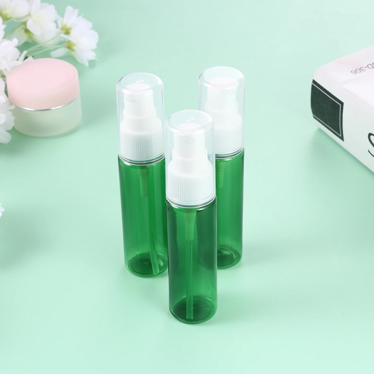 

10pcs 30Ml Empty Lotion Bottle Set Compact Travel Containers Refillable Reusable Eco-Friendly Pump Bottles For Shampoo