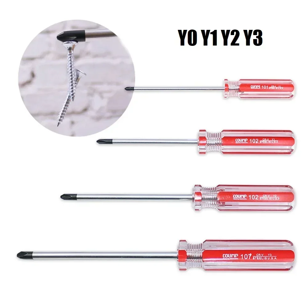 Y-Shaped Screwdriver Y0 Y1 Y2 Y3 Chrome Vanadium Steel Triangle Drive Screwdriver Anti-theft Screw Driver Removal Repair Tools
