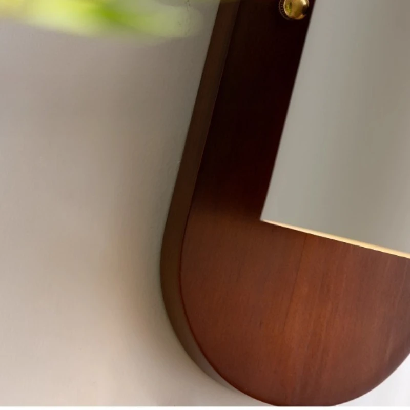 الفرنسية خشبية الجدار مصباح التصميم الحديث غرفة نوم أباجورة الرجعية الداخلية ديكور غرفة المعيشة الممر فندق الجدار الشمعدان