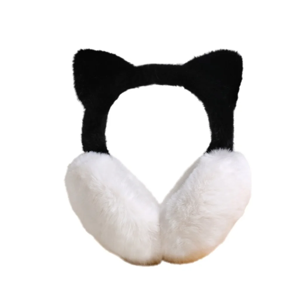 Fashion Cute Fox Ears Design Warm Ear Muffs Thickened Foldable Ear Cover Cartoon Pattern Fox Earmuffs Versatile Use