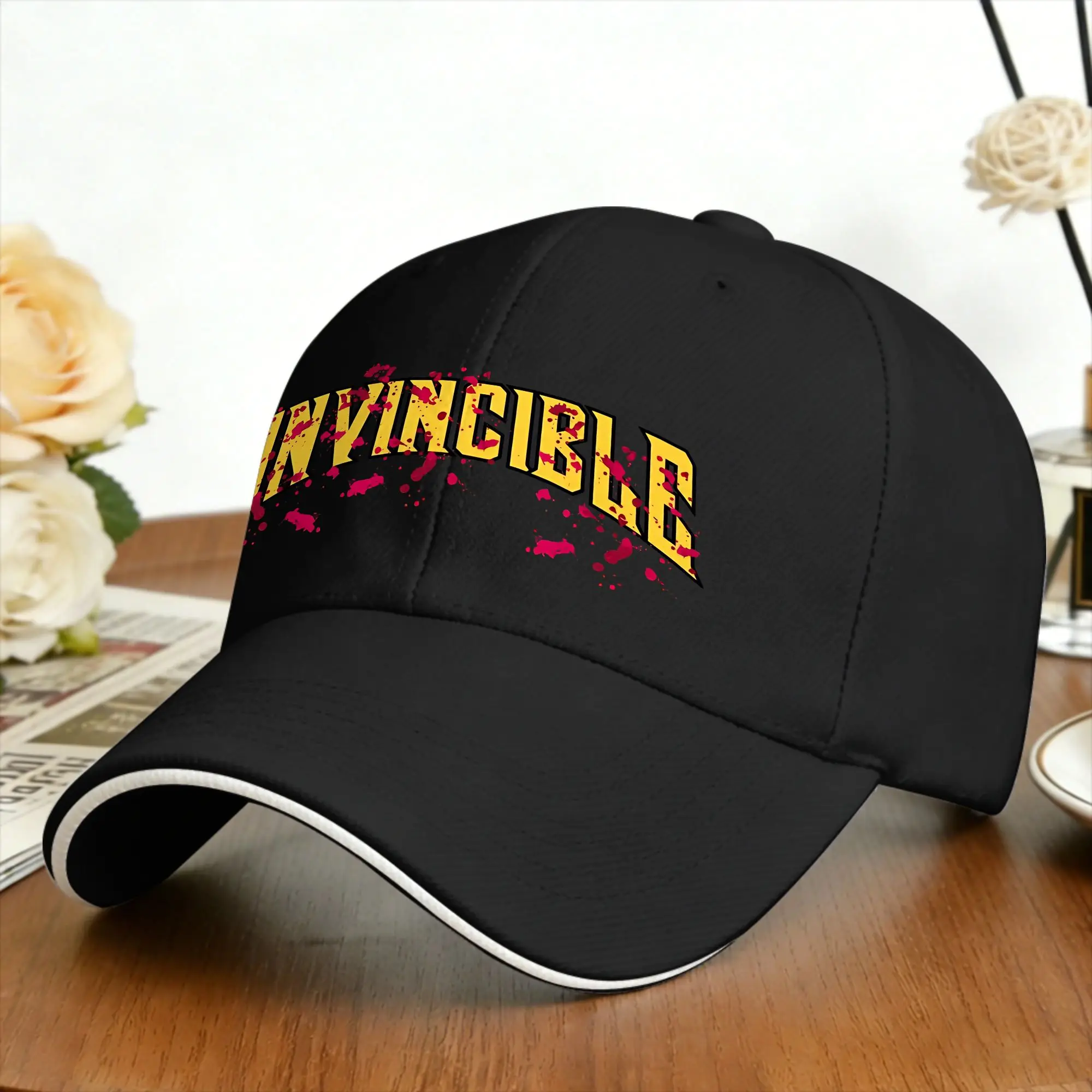 Invincible Comic Sun Baseball Cap  Summer Fashion Hip Hop Hats For Men Tennis Skate Baseball Caps