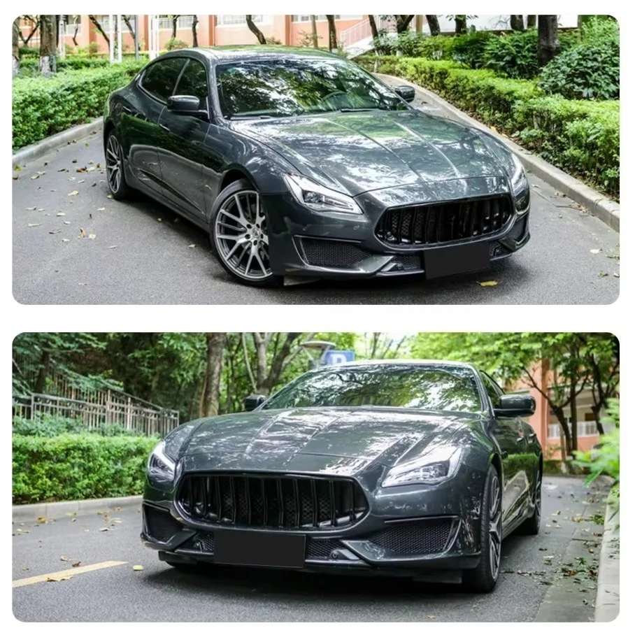 Car Body Kits Front Rear Bumper Lip Grill Back Spoiler Headlamp Tail Lights for Maserati Quattroporte Upgrade Trofeo Kits
