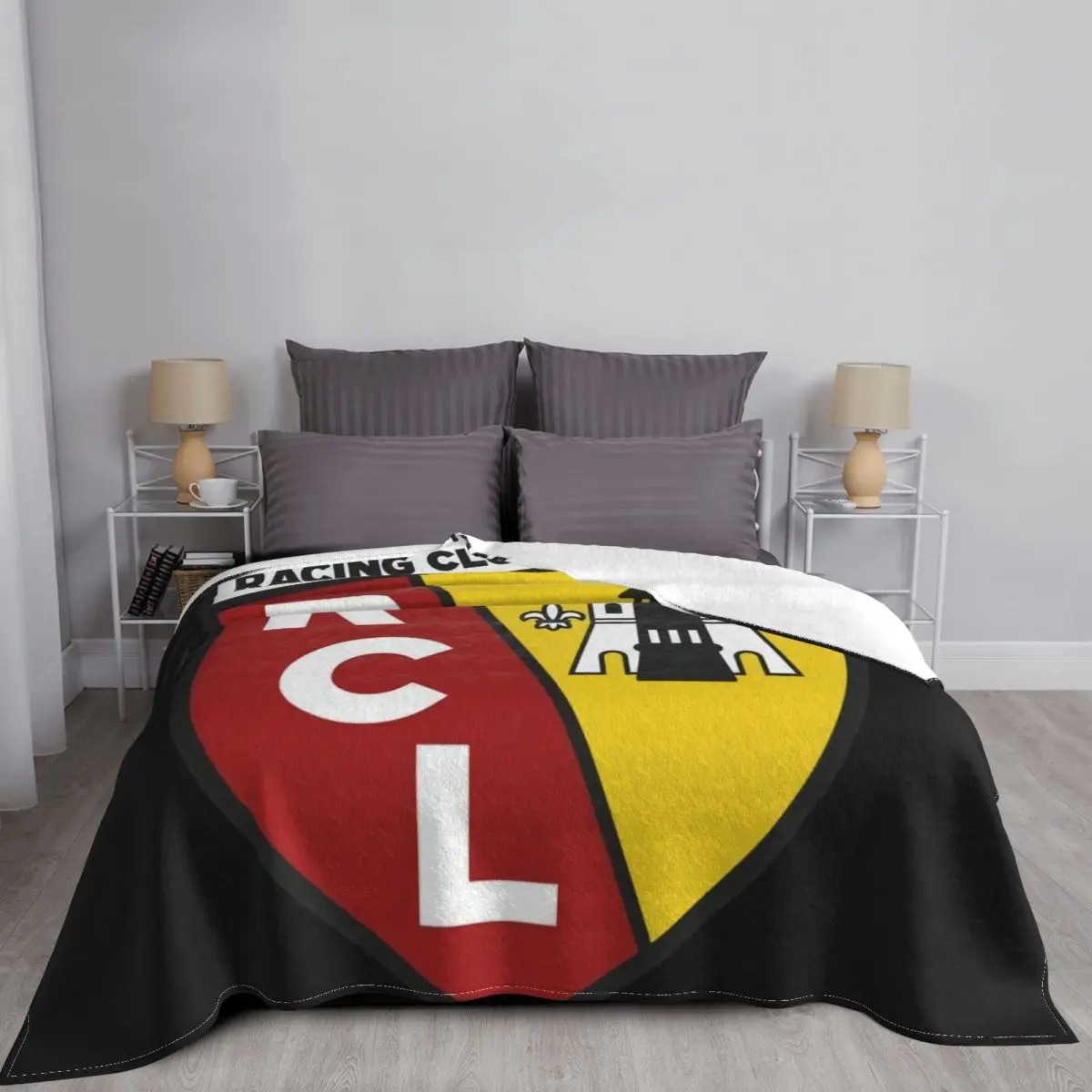 Clubs Football Rc Lens Blanket Bedspread On The Bed Picnic Blanket Ultralight