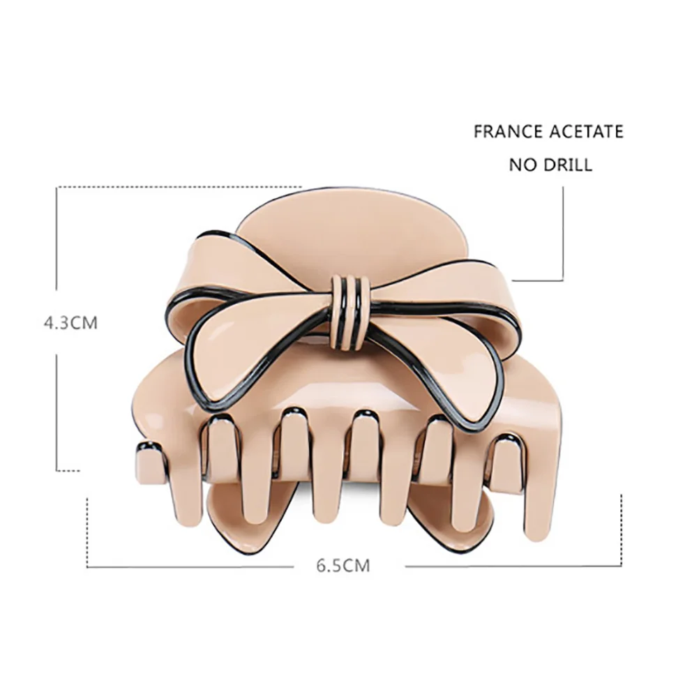 

Cute Bow Hair Claw Clip Large Nonslip Styling Accessory for Women Thick Normal Hair Party Daily Work Home Decorative