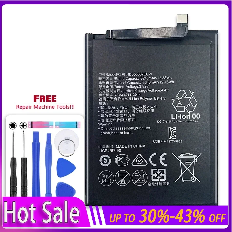 HB356687ECW Battery for Huawei Mate 10 Lite/G10/Nova 2i 3i/for Honor 9i 7X RNE-L01 L02 L03 BND-L21 L22 Portable Batteries Track