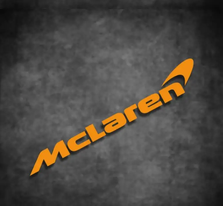 ملصق سيارة لملصق سيارة ماكلارين ملصق أحمر بشعار السيارة ملصق تعديل ديكور عاكس مقاوم للماء #2