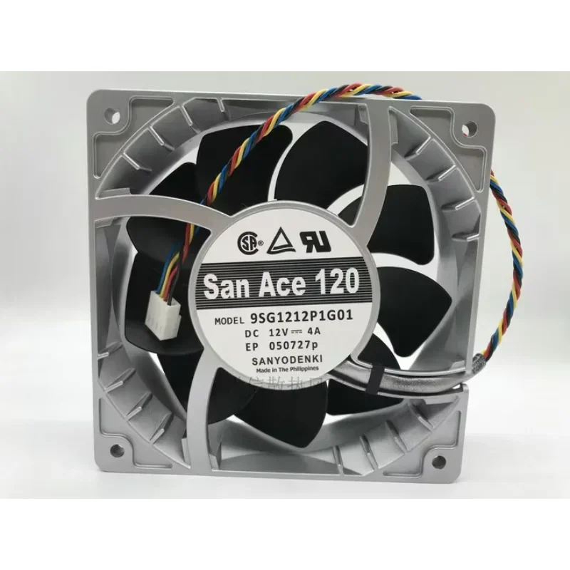 

Вентилятор охлаждения сервера Sanyo Denki 9SG1212P1G01 DC 12V 4A 120x120x38мм, 4-проводной