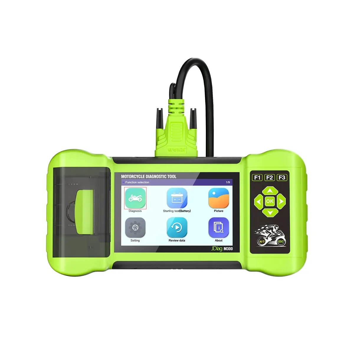 Diag M300 Professional Motorcycle Diagnostic Scanner Instrument Clear Fault Service Reset ABS Engine Tool