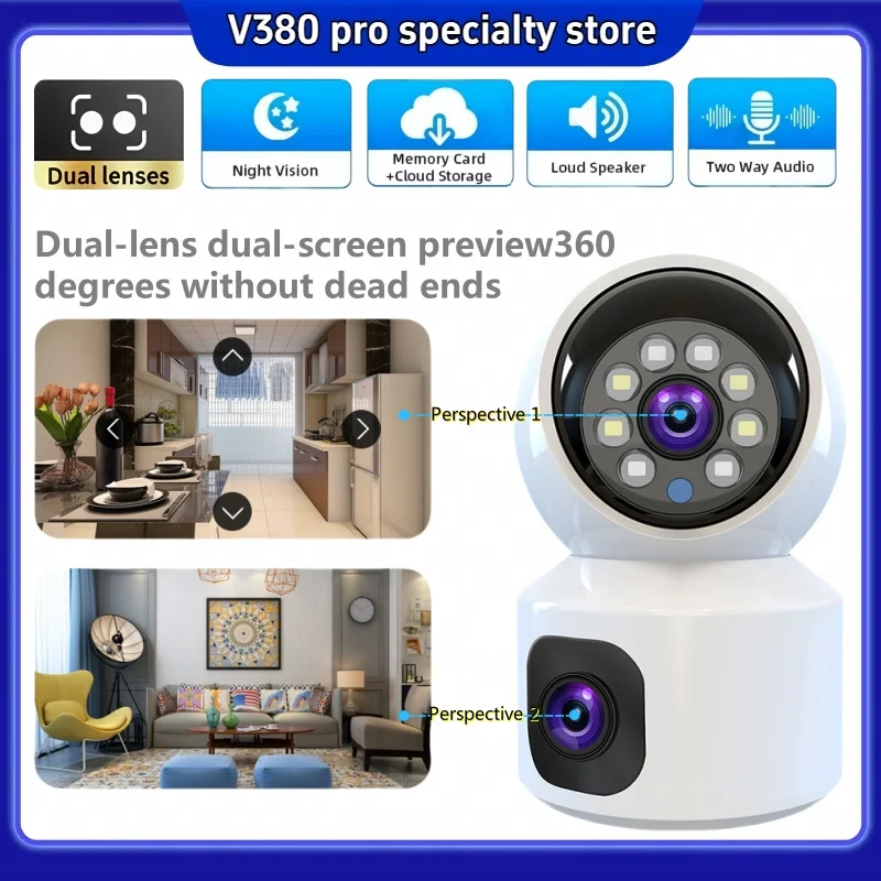 

4G/WiFi IP 8MP 4K камера с двумя объективами, двойной экран, маломощный аккумулятор, радионяня, PIR, камера ночного видения для обнаружения человека