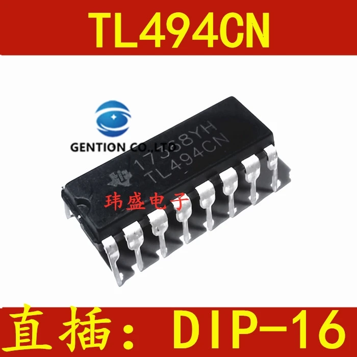 20PCS Pulse width modulation (PWM) control circuit TL494 TL494CN DIP-16 switch mode controller in stock 100% new and original