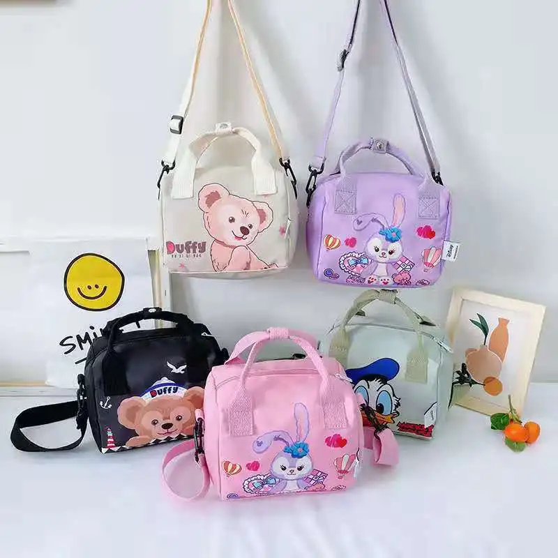 Neue Umhängetaschen Disney Kinder Cartoon Single Shoulder Taschen Studenten Jungen und Mädchen niedlichen Leinwand Schult aschen Outdoor Casual Taschen