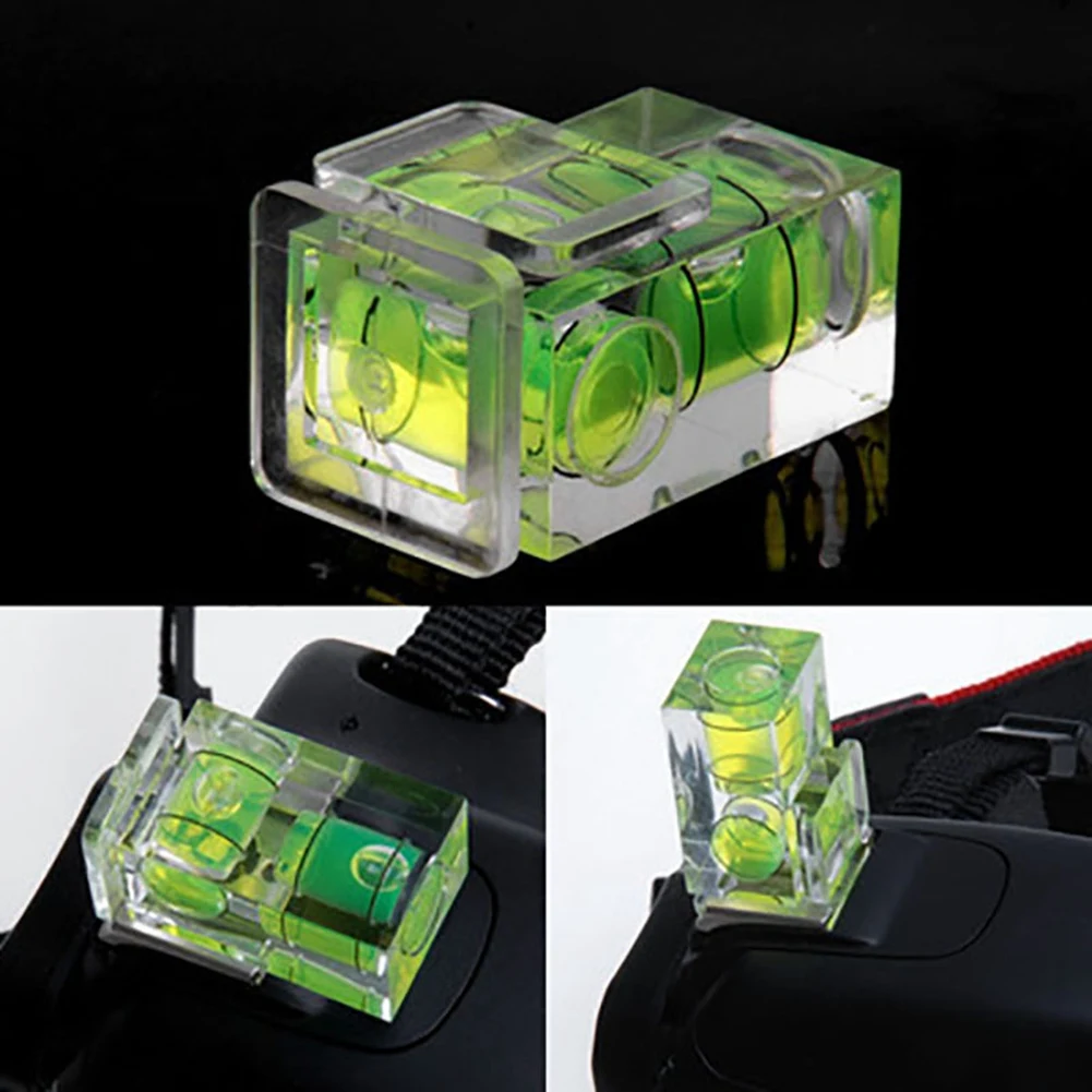 2 PCS Hot Shoe Bubble Level Camera Two Axis Spirit Level for Digital and Film Camera