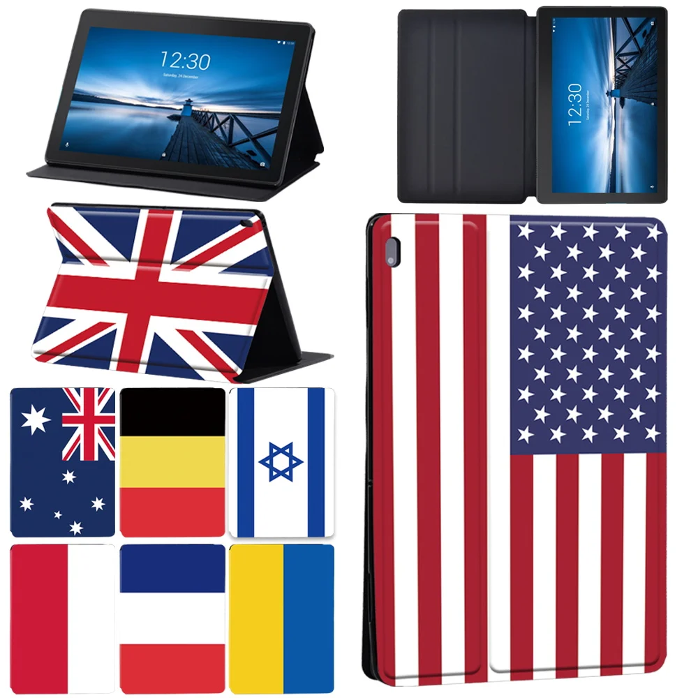 

Tablet Case for Lenovo Tab E10 10.1" M7 TB-7305 M8 Cover for Tab M10 10.1 Inch/M10 FHD Plus 10.3" PU Leather Stand Cover