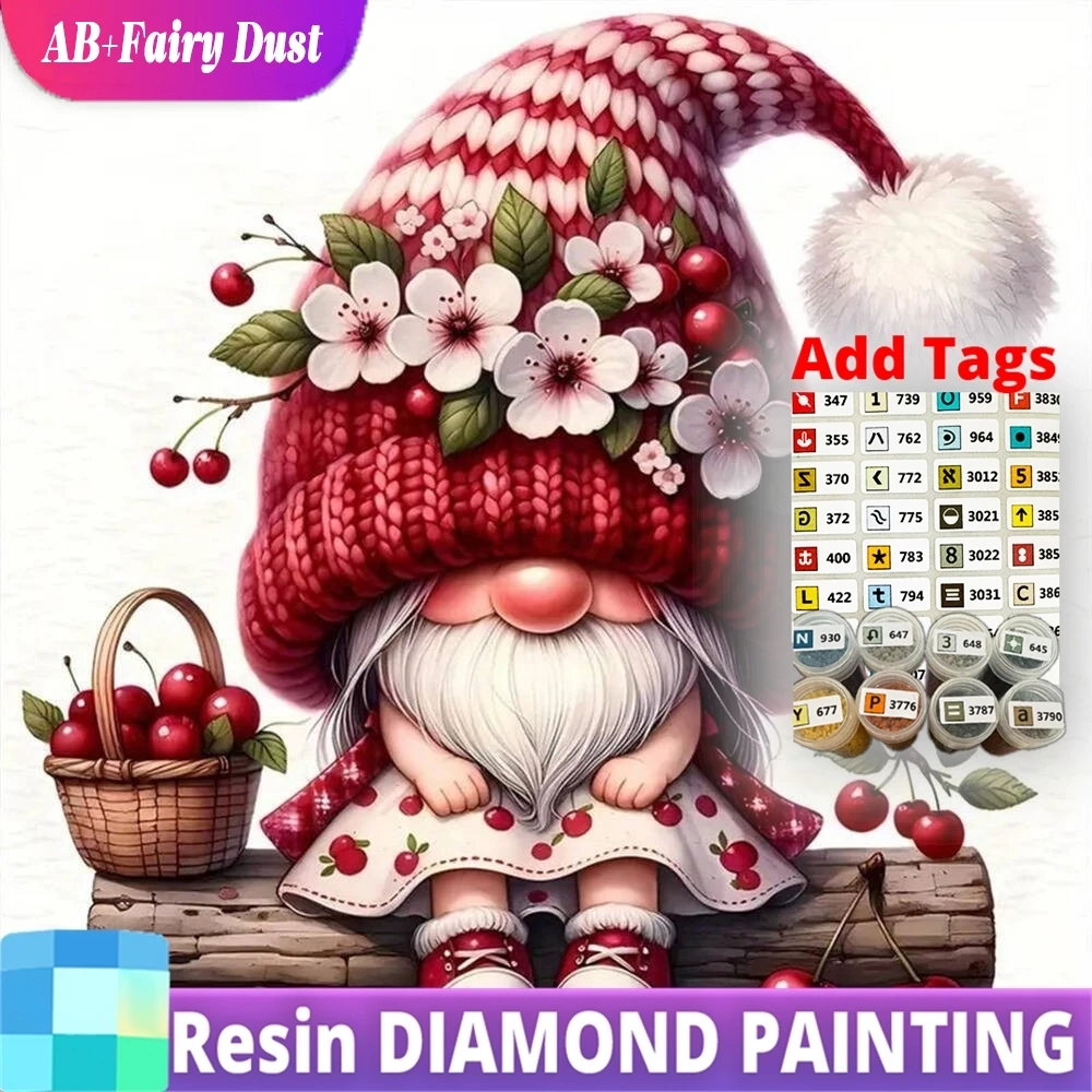 

Resin AB Fairy Dust New Arrival Diamond Embroidery Dwarf Portrait DIY Painting Cartoon Picture Rhinestones Mosaic Child Hobby