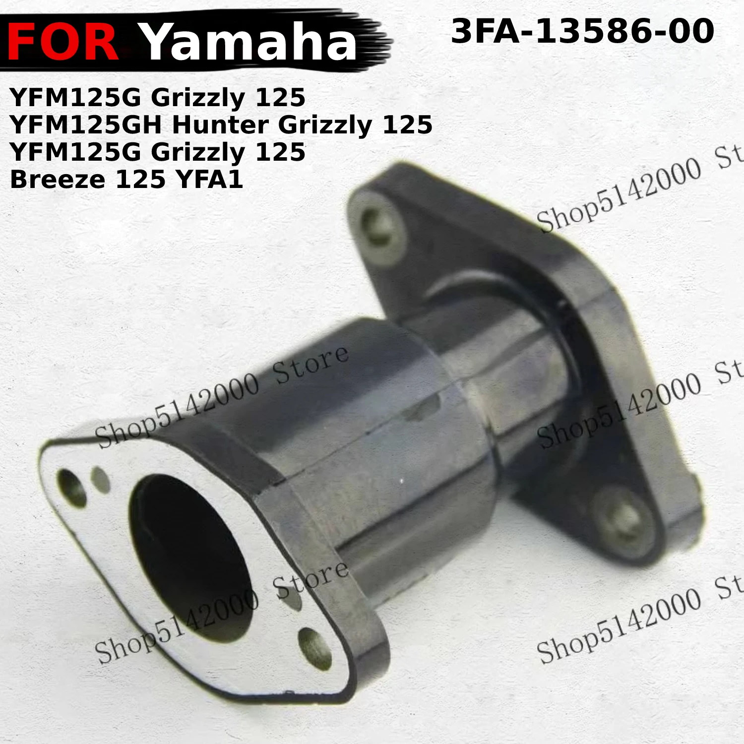 Motorcycle Carburetor Intake Manifold  for Yamaha YFM125GH Hunter Grizzly 125 Breeze 125 YFM125G Grizzly 125  YFA1  3FA-13586-00