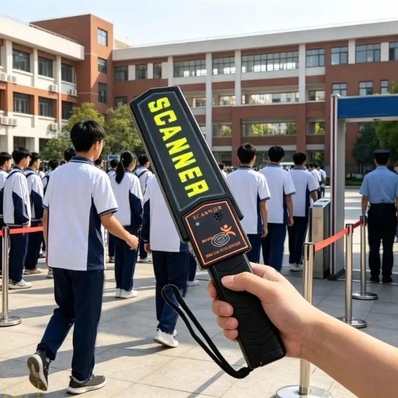 12PF Handheld Metal Detector Simple Operation LCD Display Distance Indicators Sound Alerts Metal Targets Detector