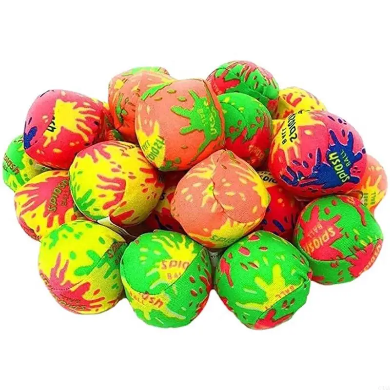 C5AA 5cm Water Ball Water Fight Cloth Ball for Family Backyard Activity Reusable Water Toy for Family Gathering