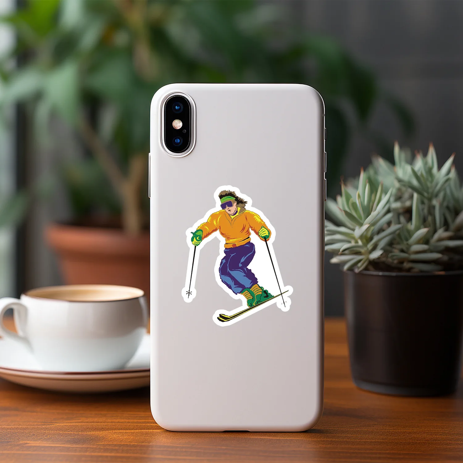 10/30/50PCS Cool Skiing Graffiti Stickers Decoration Luggage Phone Guitar Skateboard Waterproof Sticker Fridge Classic Kid Toys