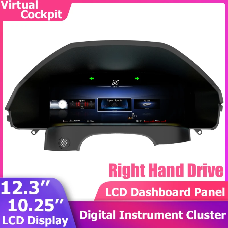 

Цифровая приборная панель для Mercedes Benz E-Class Sedan W212 S212 09-15 RHD, ЖК-дисплей, спидометр