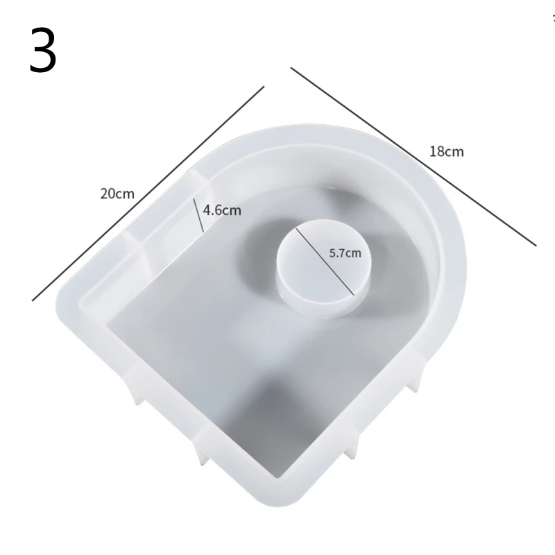 652F Uhr Silikon Epoxy Form Harz Casting Form für Blumen Desktop Dekoration – Detail 9