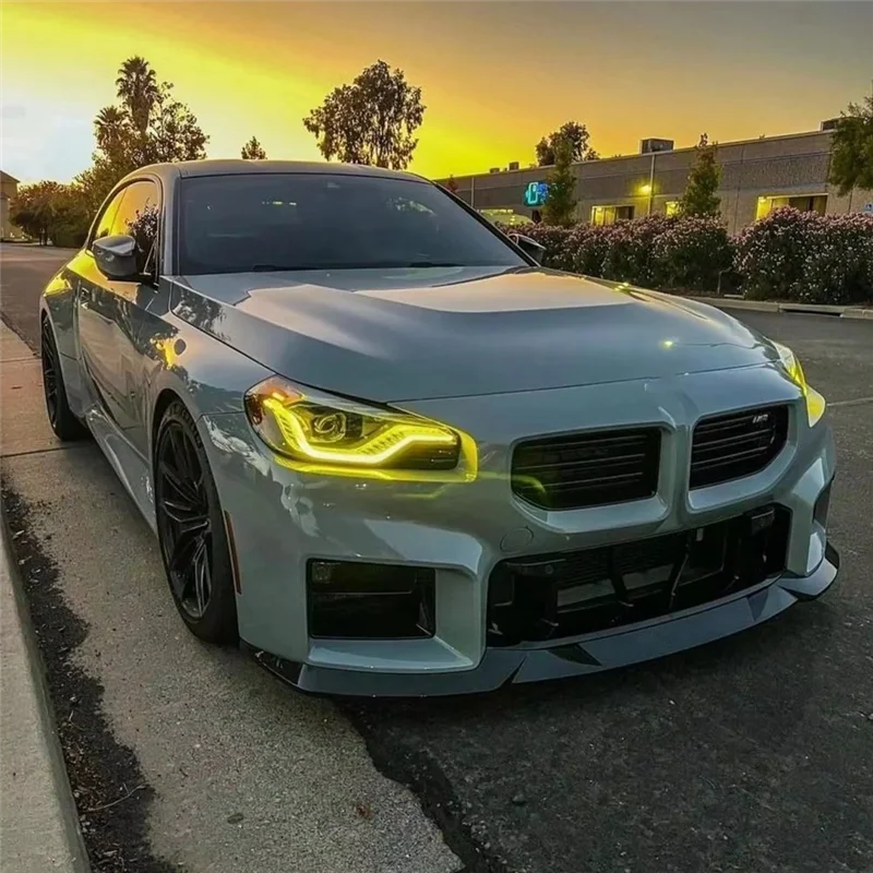 ABPP-LED 모듈 조명 BMW 2 시리즈 G42 M2 G87 M235i M240i 2022-2024 DRL 모듈 용 노란색 천사 눈 LED 보드