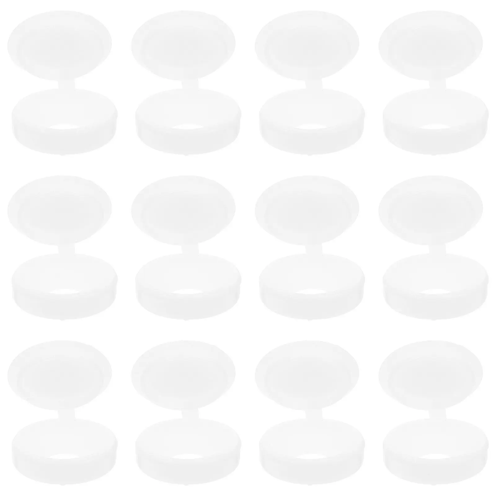 100Pcs Screw Cover Caps Plastic Protective Screw Caps Snap Flip Top Cover for Furniture Cabinet Decoration Washer Flip Tops,