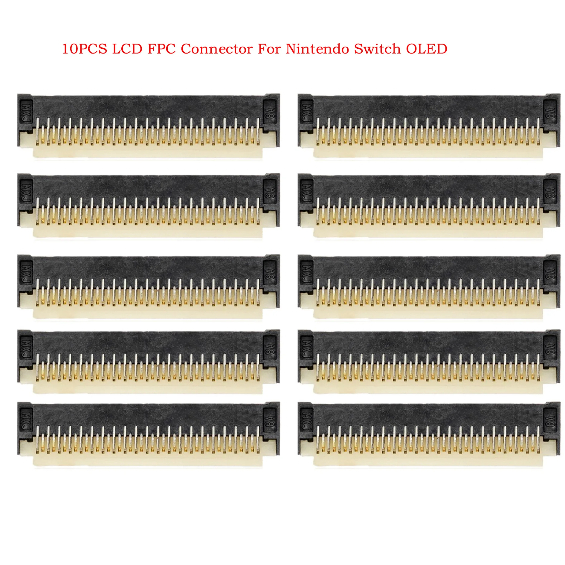 

10PCS For Nintendo NS Switch OLED Motherboard LCD Display Screen Flex Cable Clip Ribbon Connector Socket