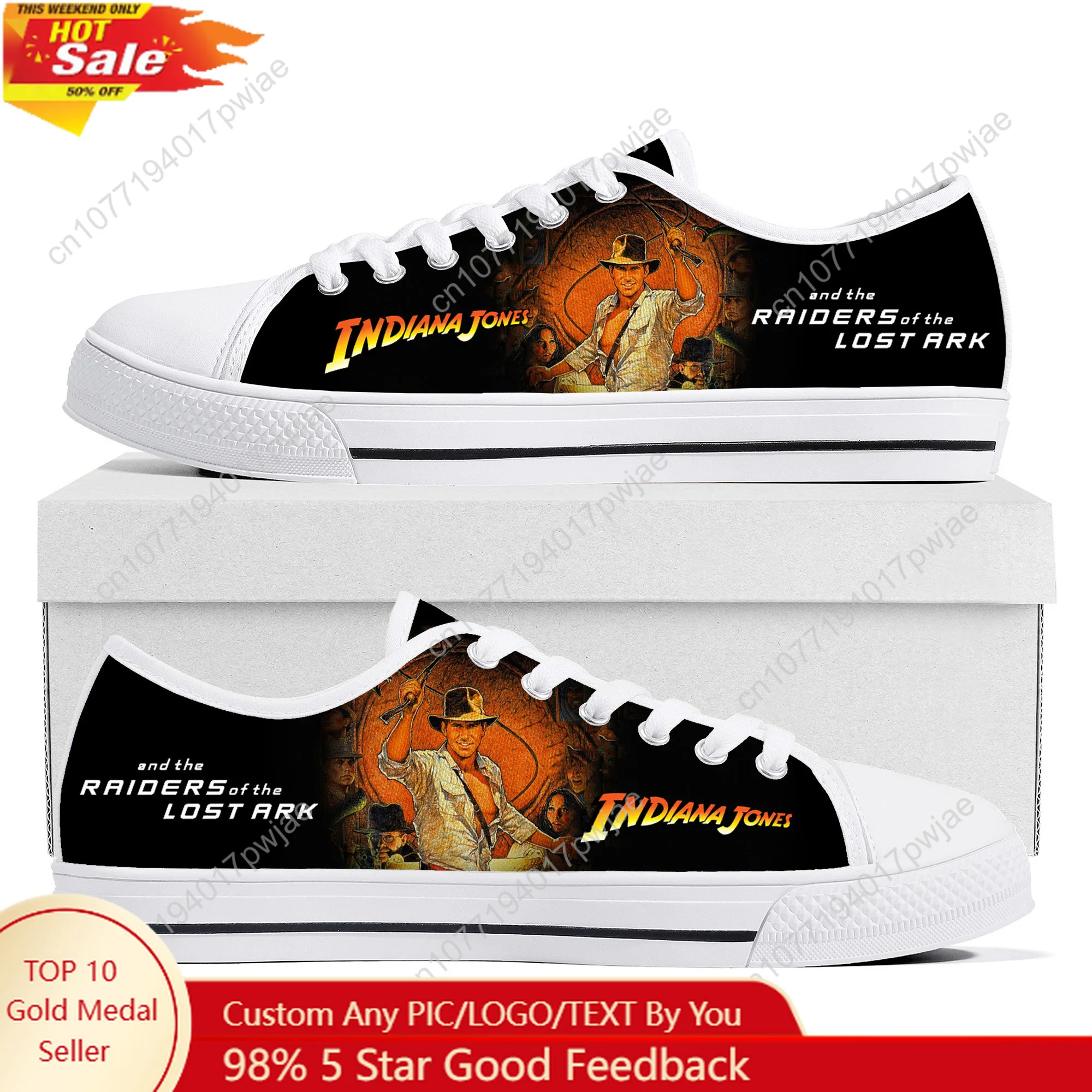 

Indiana Jones Raiders of The Lost Ark Low Top Sneakers Mens Womens Teenager Canvas Sneaker Casual Couple Hiking Lightweight Shoe
