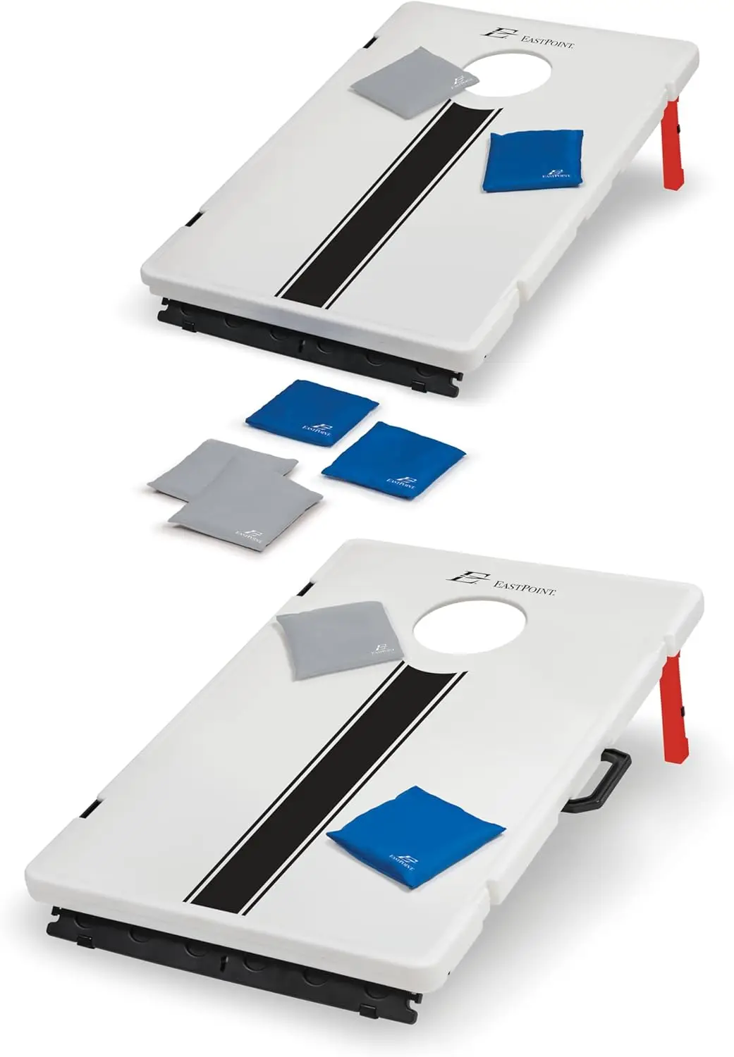 

All-Weather Cornhole Board Set, 33.2x21.6 in, 8 Bags, Multicolor - Portable for Outdoor Yard Games