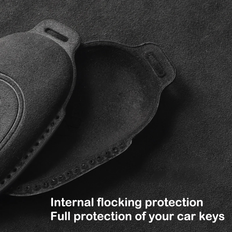 Leather Car Key Shell Fob Cover Keychain For BMW MINI COOPER S ONE JCW F54 F55 F56 F57 F60 CLUBMAN COUNTRYMAN Key Case Protector - view 5