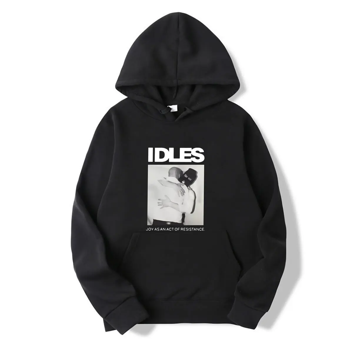 Idles Joy As An Act Of Resistance Black Hooded sweatshirt Band long sleeves