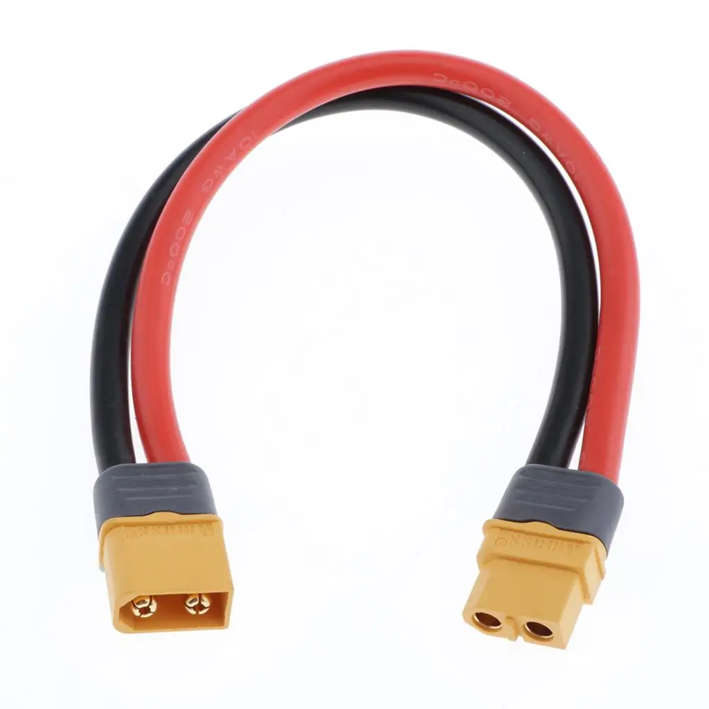XT60 Male Female Extension Cable 200mm Silicone Wire Harness Lipo Battery Connector for RC FPV Drone Charging
