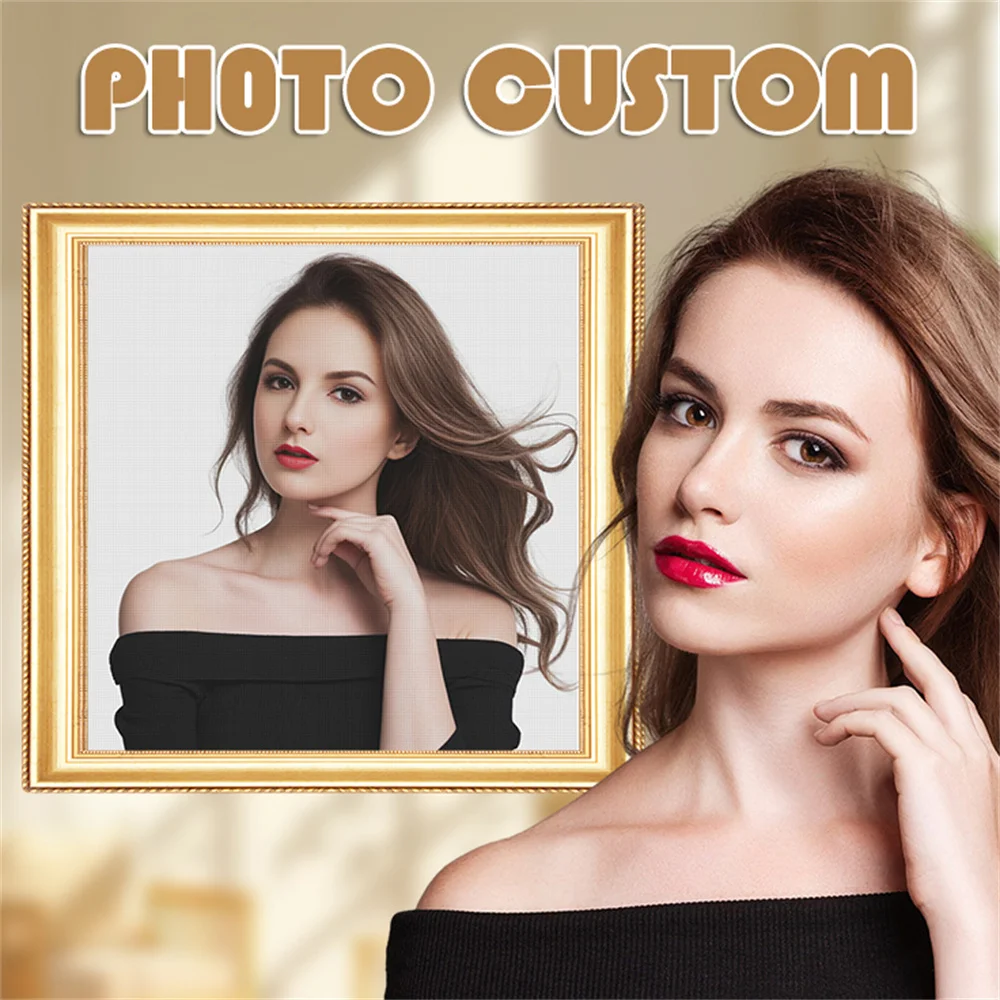 HUACAN Benutzerdefiniertes Foto Diamant Malerei Neue Kollektion Benutzerdefinierte Haustierfotos Diamant Mosaik Valentinstag Geschenk