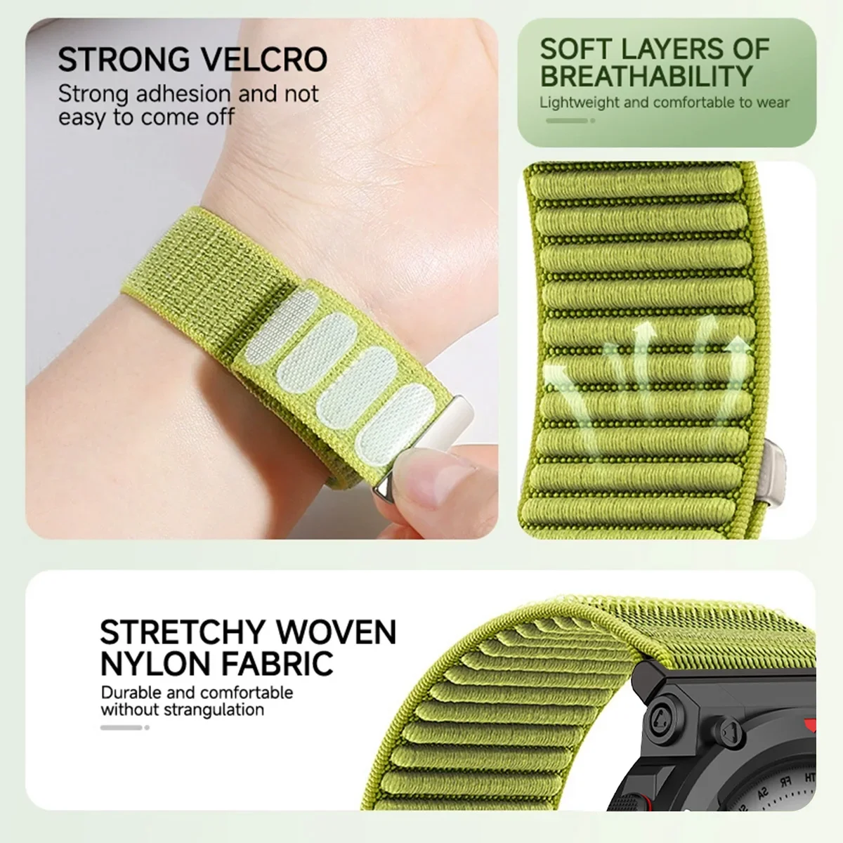 Nueva correa de muñeca de nailon Ocean Compatible con Huami Amazfit t-rex 3 correa de reloj para Amazfit t-rex/pro para Amazfit T-Rex2/2Ultra