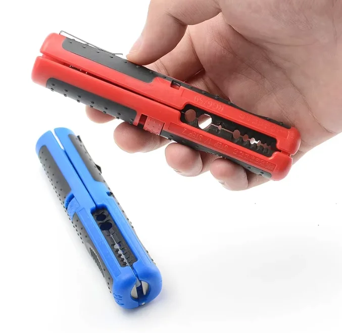Portable Multifunctional Wire Stripper Cutter Electrical Network Cable Tool with Anti-Skid Handle And Pen Clip Design