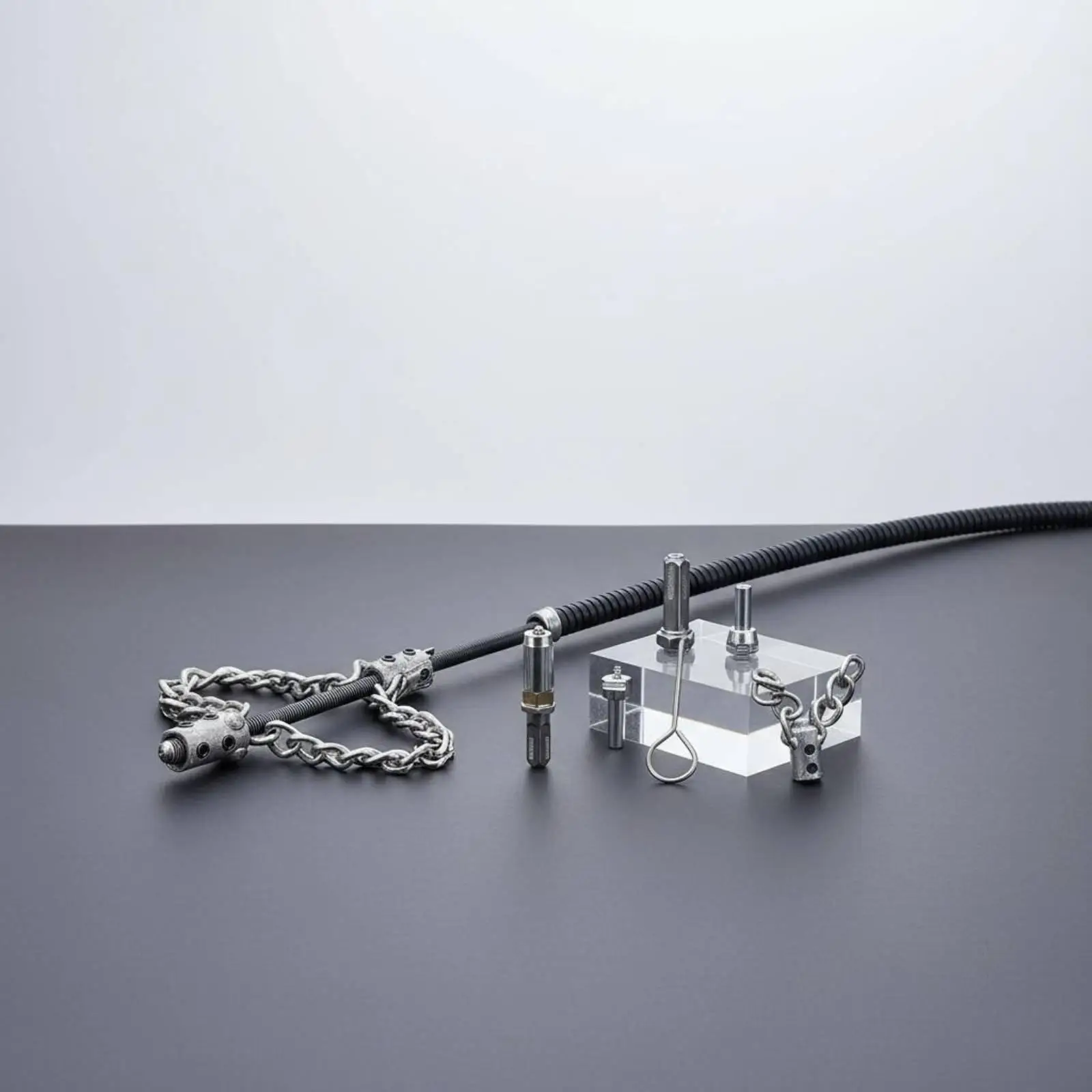 Industrial Drain Cleaning Spring Manganese Steel Chain Knocker Pipe Cleaner Plumbing Tool for Residential Blockage