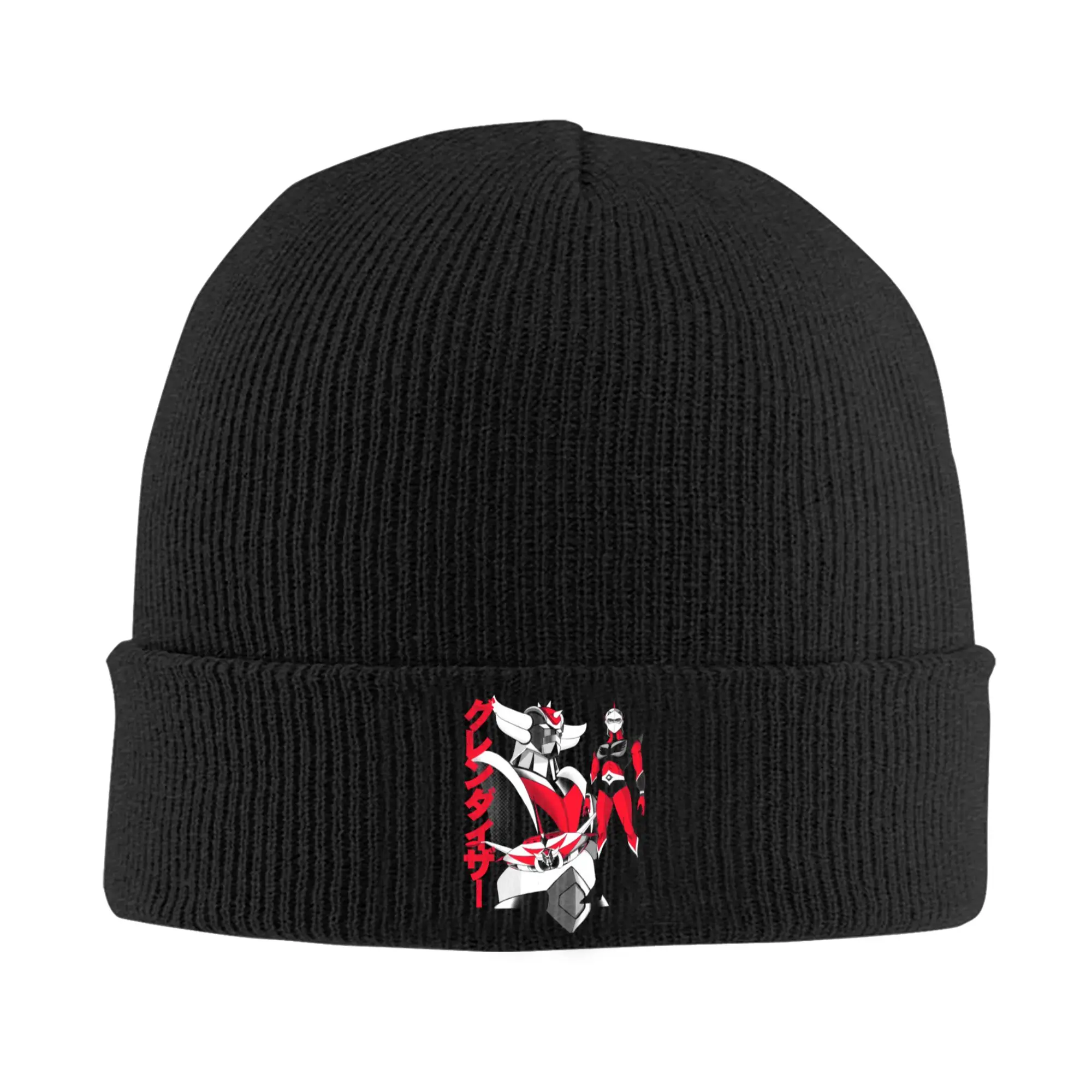 Mazinger Z Anime Bonnet Hat Fashion Knitted Hat Men Women Unisex UFO Robot Grendizer Goldorak Warm Winter Skullies Beanies Caps
