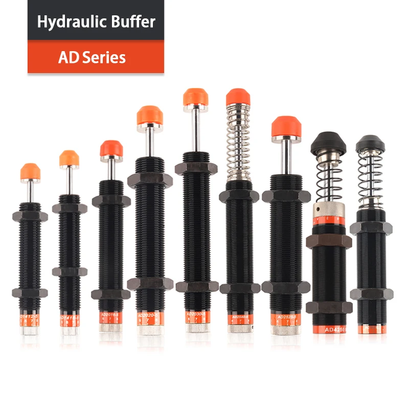 AD Type AD1412/1416/2016/ 2020/2030/2540/3650/4250 Pneumatic Shock Absorber Air Cylinder Damper Oil Pressure Hydraulic Buffer