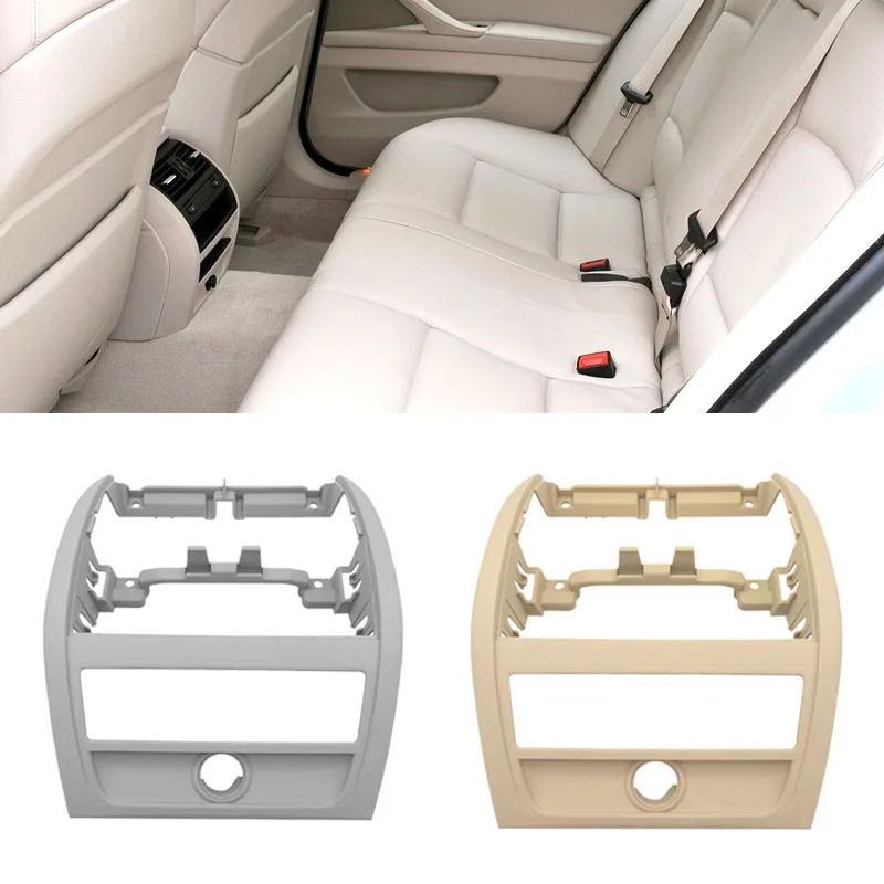 Car Rear Ac Conditioner Vent Grille Cover Outer Frame Replacement Grille Panel For BMW 5 Series F10 F11 F18 11-17 Accessories