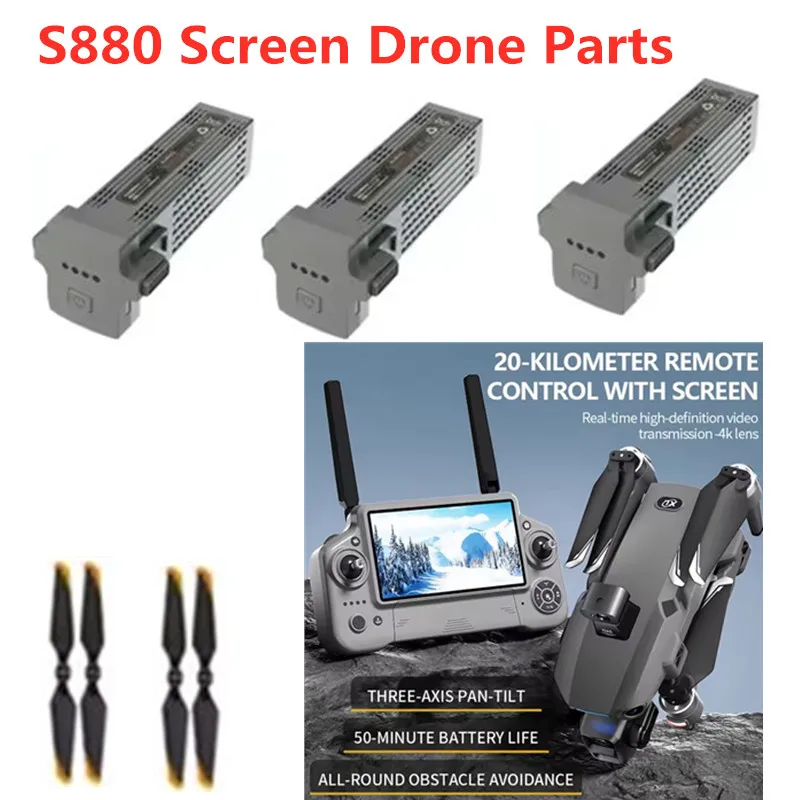 

S880 Аккумулятор для радиоуправляемого дрона с экраном 11,4 В 9800 мАч для S880 Аксессуары для радиоуправляемого дрона S880 Экран Аккумулятор для дрона Лезвия S880 Аккумулятор для дрона Игрушка