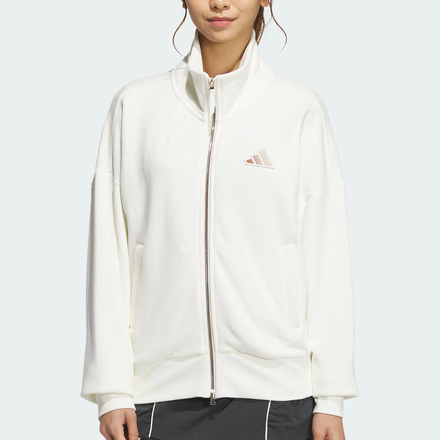 

Adidas Official Genuine LOGO KN JKT Женская простая короткая повседневная куртка JL6277