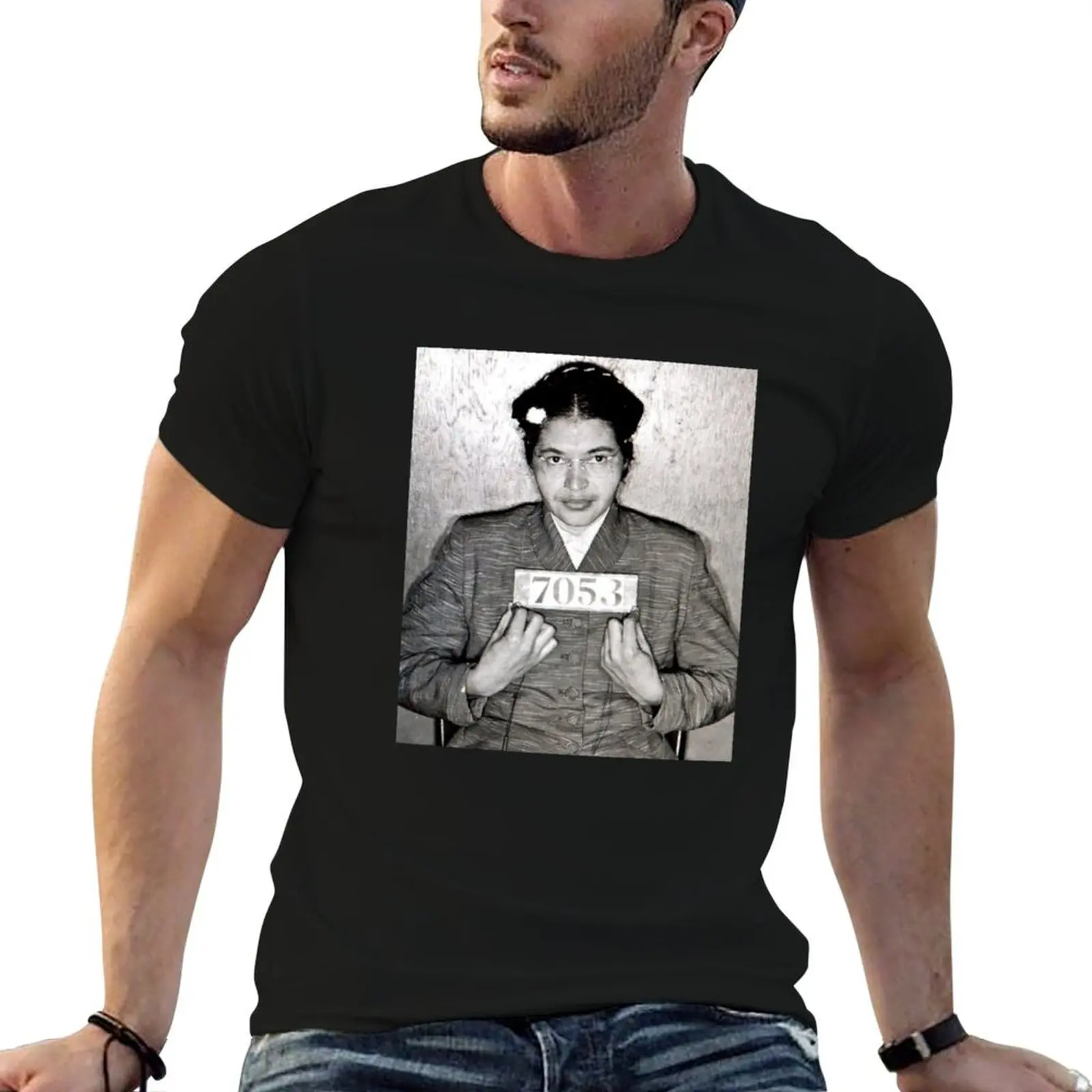 Rosa Parks Mugshot T-Shirt Personalized t-shirt football t shirt t shirt men