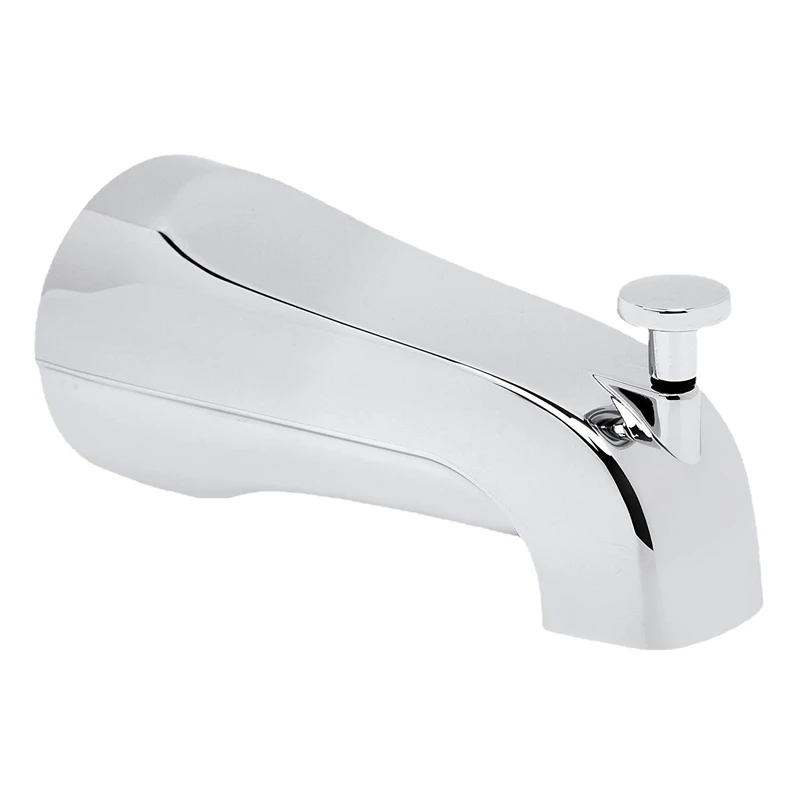 Wall montado escondido banheira torneira, prata zinco liga bico, pull-up underspout, 1 peça