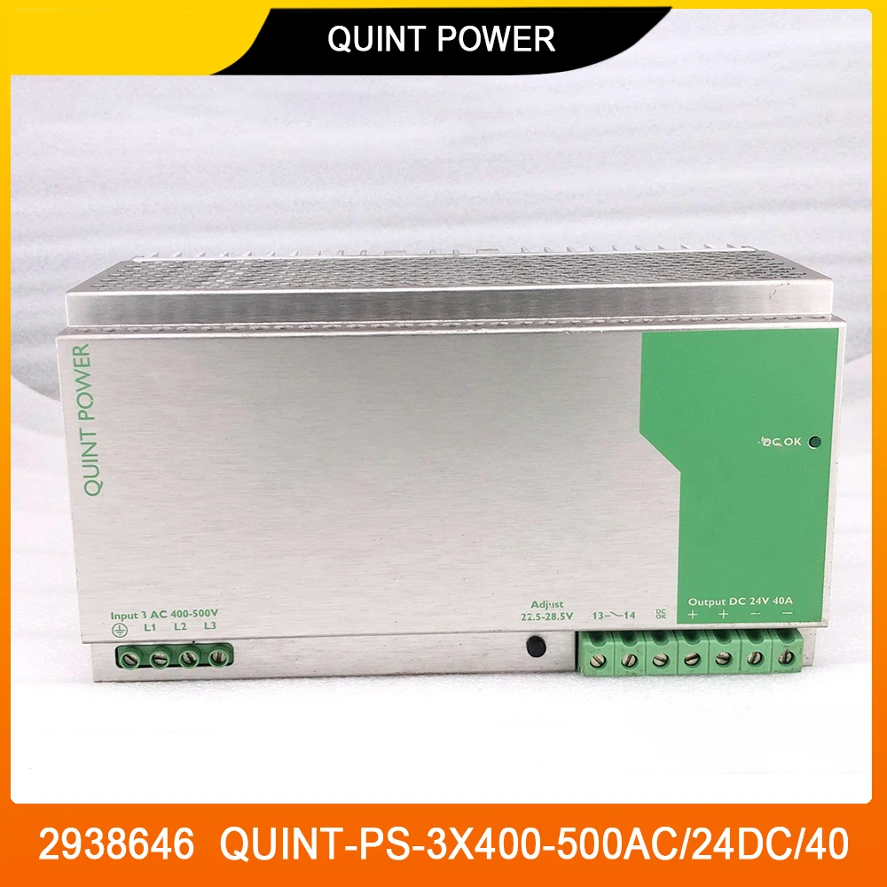 2938646 QUINT-PS-3X400-500AC/24DC/40 For Phoenix QUINT POWER 24VDC/40A Switching Power Supply