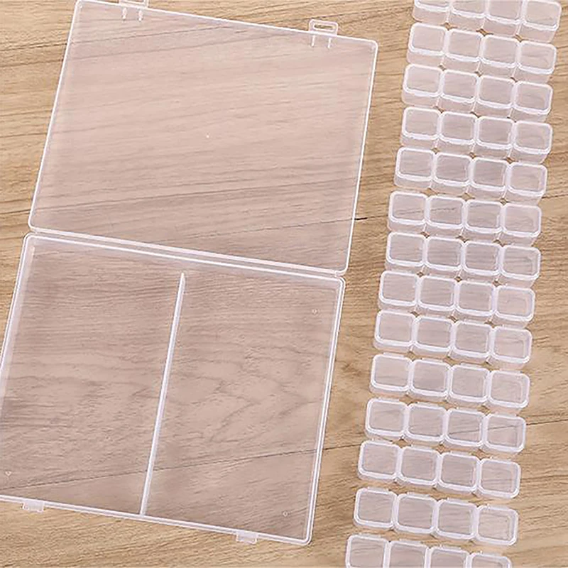 28/56 grids Buckle Design Container Plastic Box Practical Compartment Jewelry Earring Bead Screw Holder Display Case Storage Box