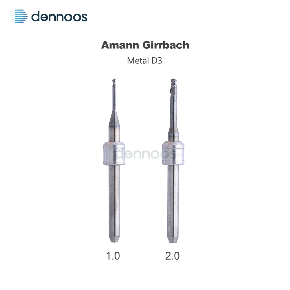 Amann Girrbach Dentalfräser D3 Schaft 47mm Länge für PMMA/Lithiumdisilikat/Metall Dental-Labor Fräswerkzeug Fresa – Detail 15
