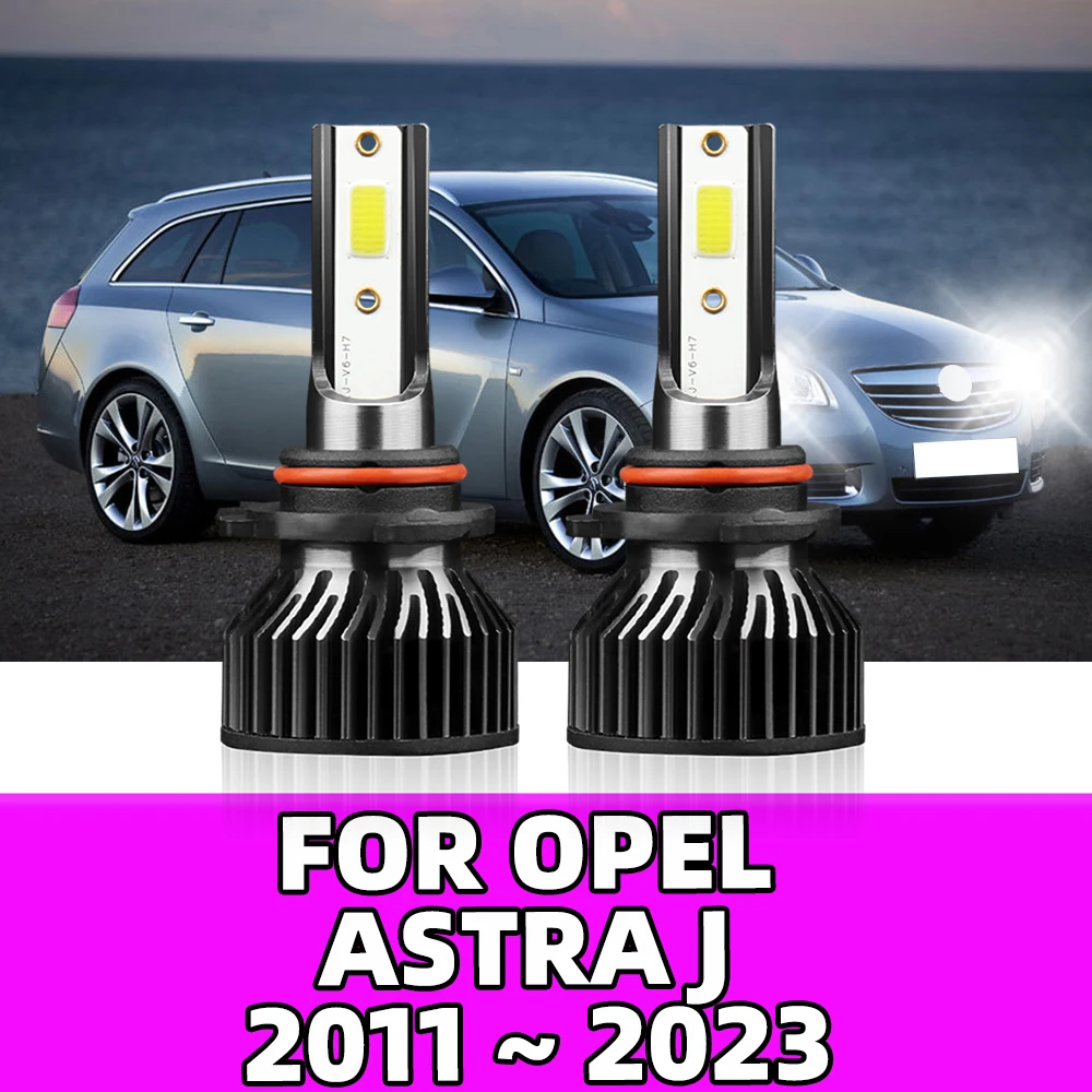 For Opel Astra J 2011 2012 2013 2014 2015 2016 2017 2018 2019-2023 Turbo LED 10000LM 9012 HIR2 Lamp Car Headlight Bulbs with Fan